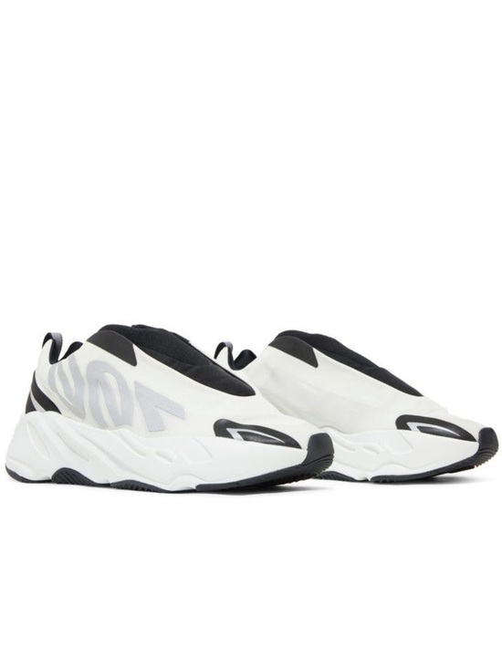 Yeezy Shoes - Yeezy Boost 700 MNVM Laceless Sneakers in White and Black